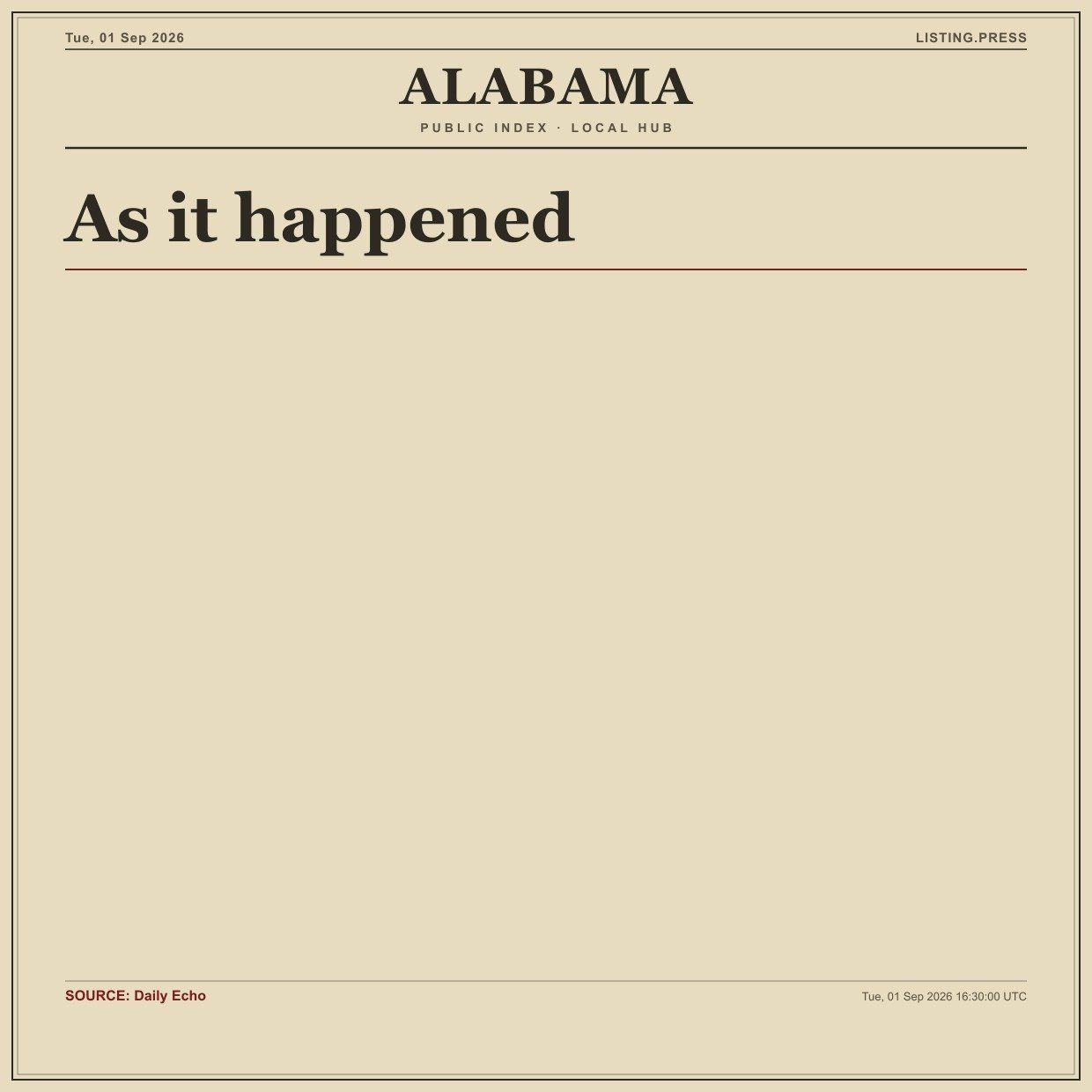 As it happened