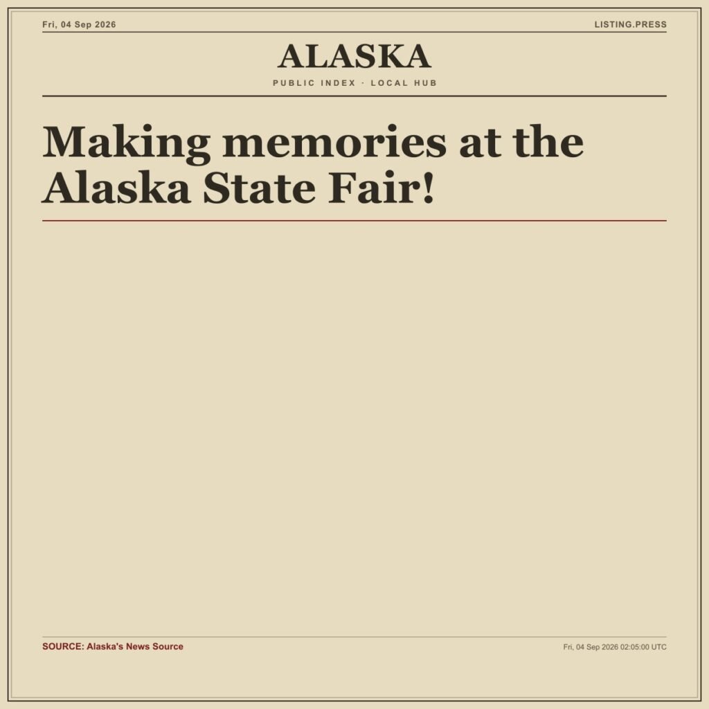 Making memories at the Alaska State Fair!