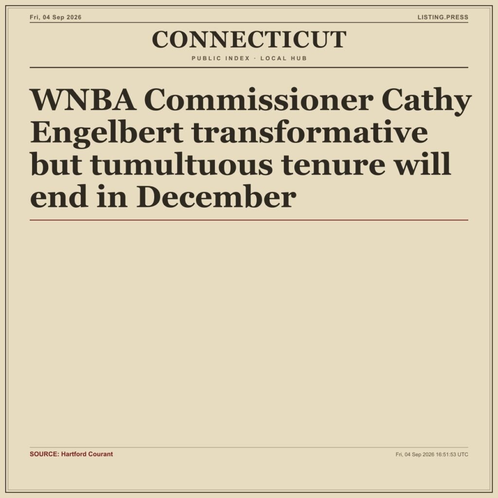 WNBA Commissioner Cathy Engelbert transformative but tumultuous tenure will end in December