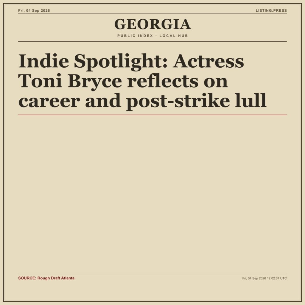 Indie Spotlight: Actress Toni Bryce reflects on career and post-strike lull