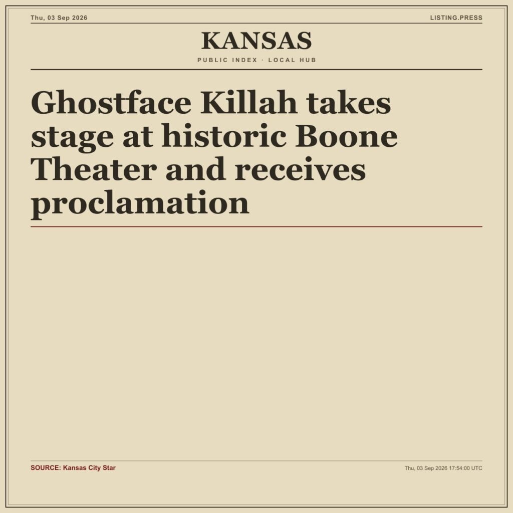 Ghostface Killah takes stage at historic Boone Theater and receives proclamation