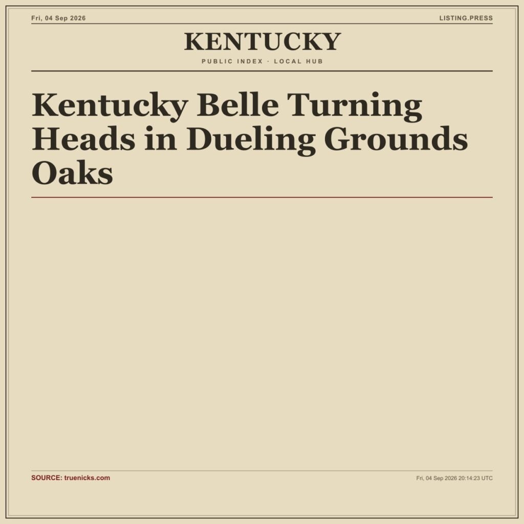Kentucky Belle Turning Heads in Dueling Grounds Oaks