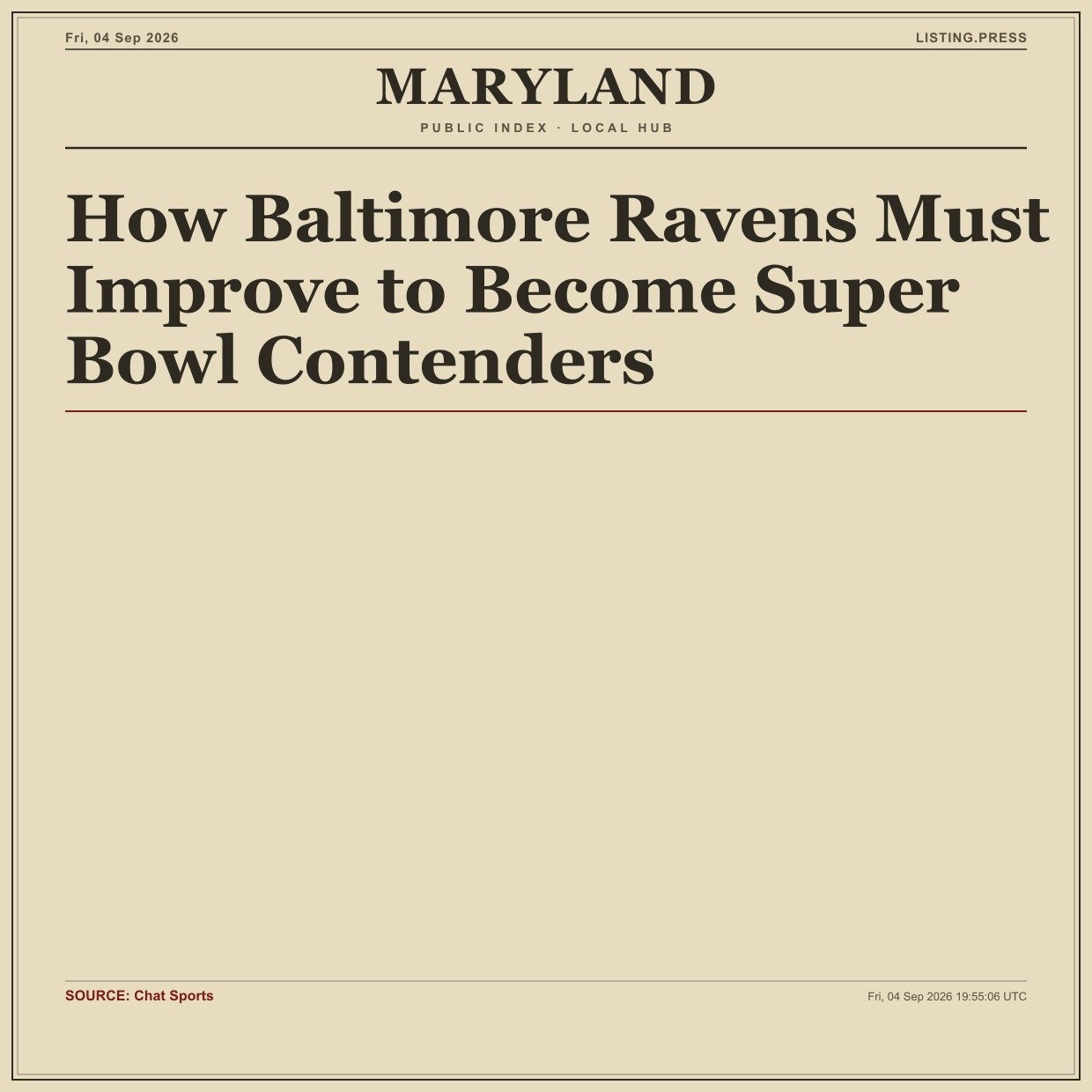 How Baltimore Ravens Must Improve to Become Super Bowl Contenders