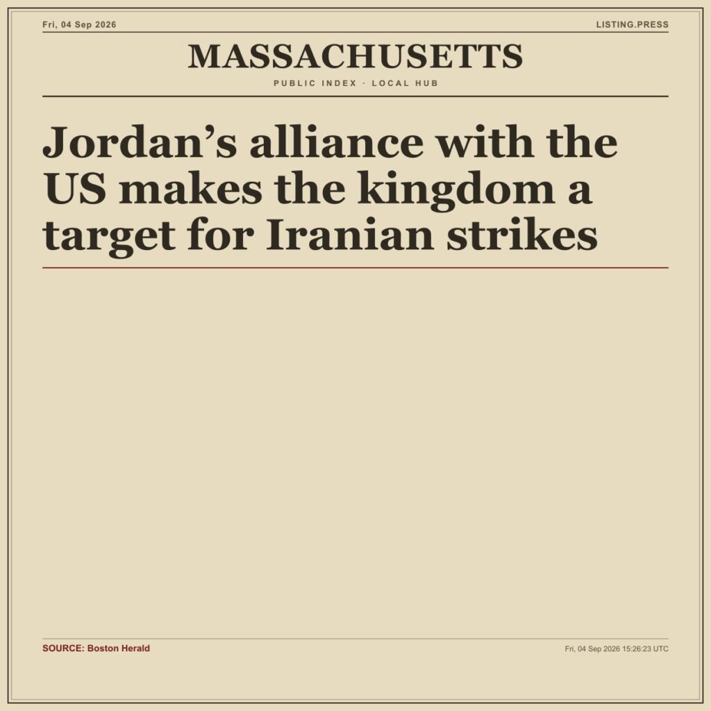 Jordan’s alliance with the US makes the kingdom a target for Iranian strikes