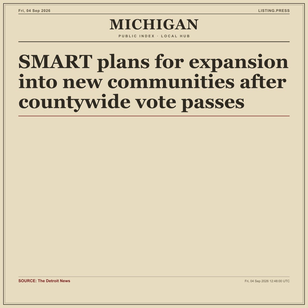 SMART plans for expansion into new communities after countywide vote passes