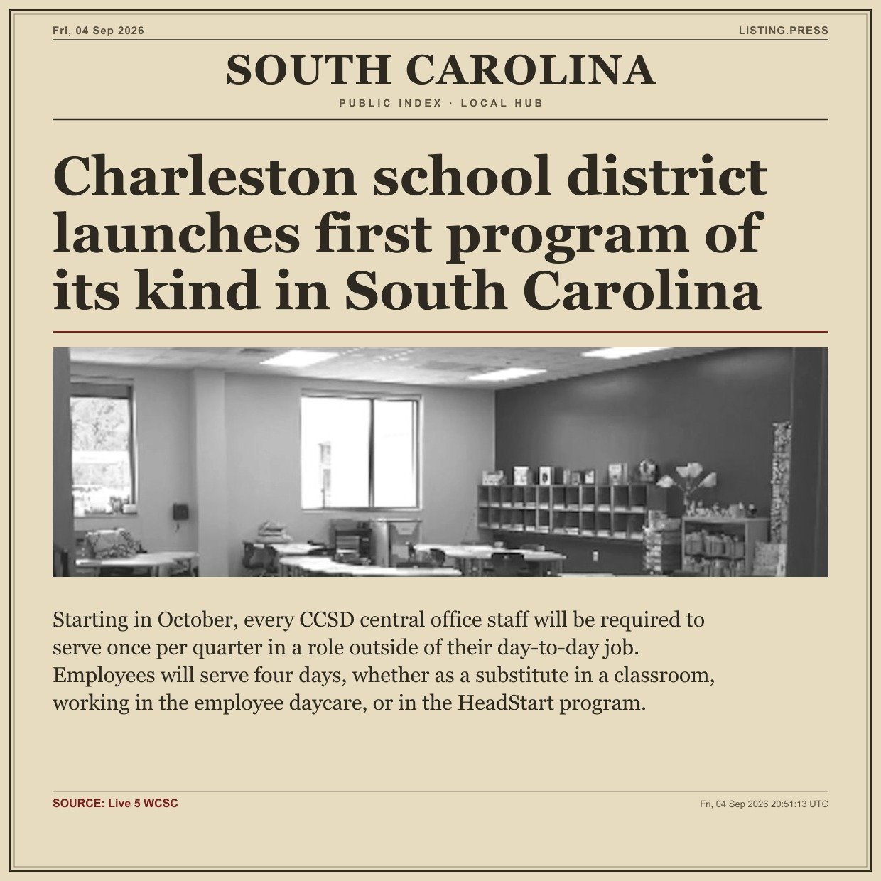 Charleston school district launches first program of its kind in South Carolina