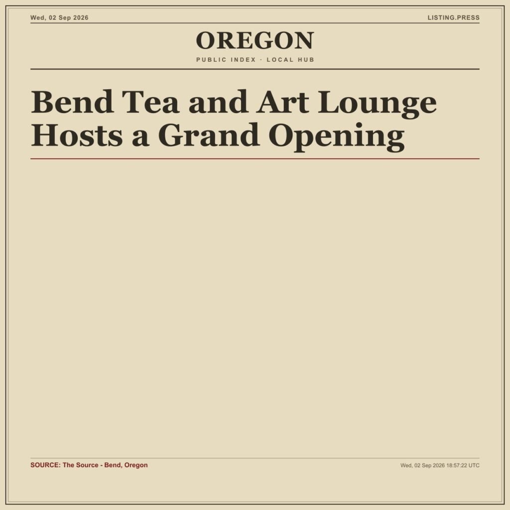 Bend Tea and Art Lounge Hosts a Grand Opening
