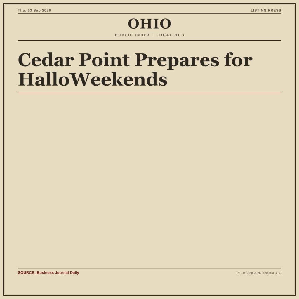 Cedar Point Prepares for HalloWeekends