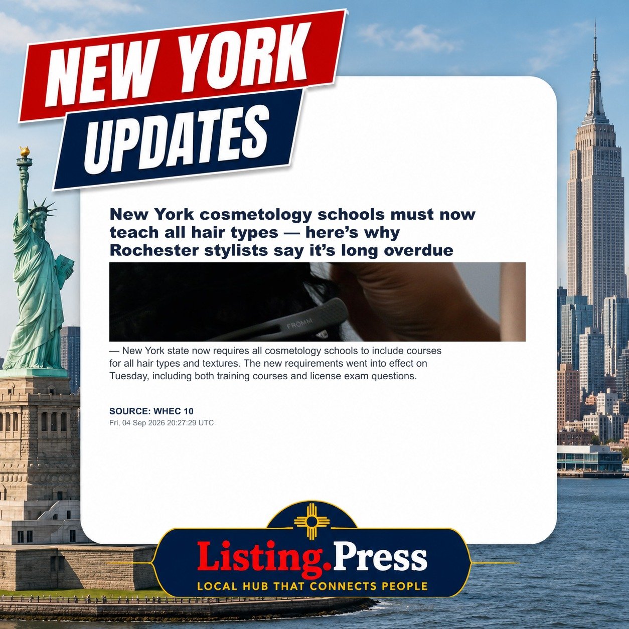 New York cosmetology schools must now teach all hair types — here’s why Rochester stylists say it’s long overdue