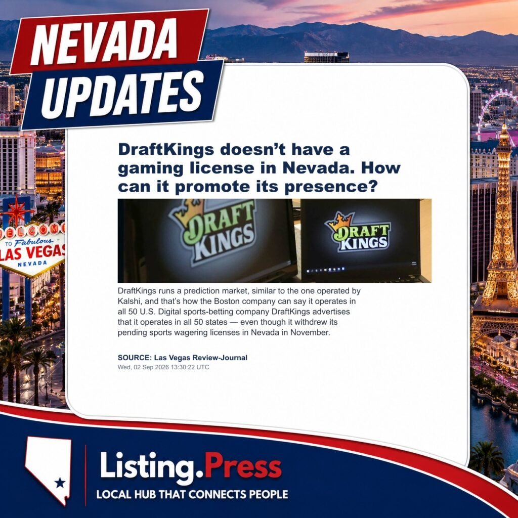 DraftKings doesn’t have a gaming license in Nevada. How can it promote its presence?