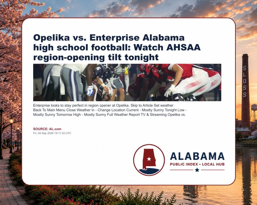 Opelika vs. Enterprise Alabama high school football: Watch AHSAA region-opening tilt tonight