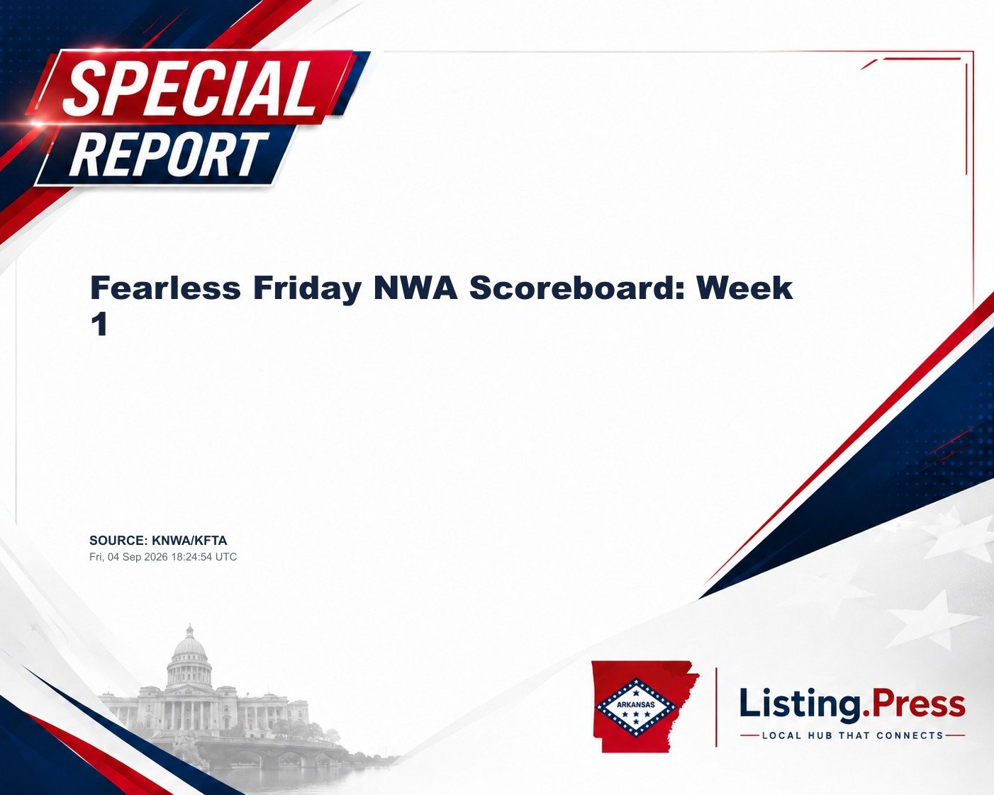 Fearless Friday NWA Scoreboard: Week 1