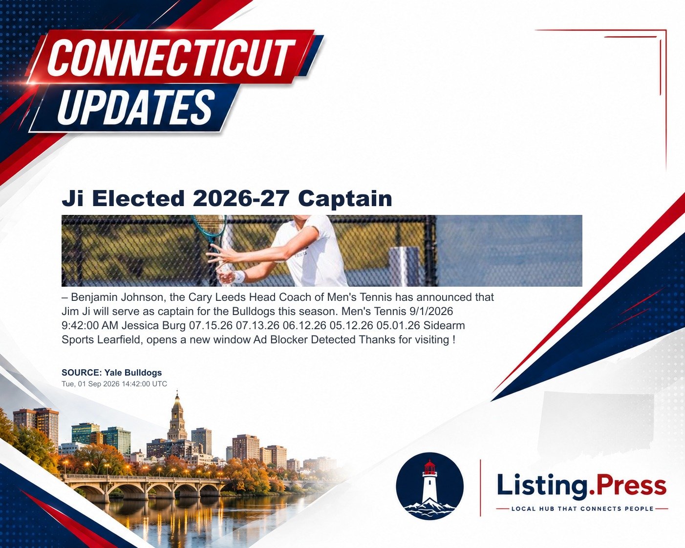Ji Elected 2026-27 Captain