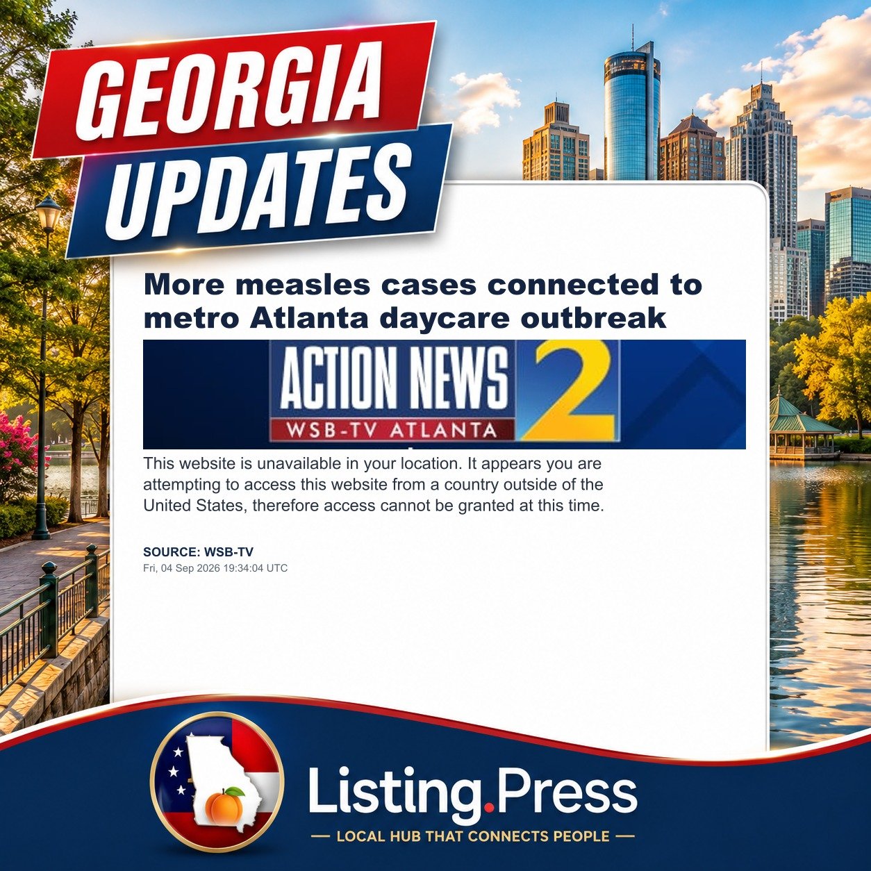 More measles cases connected to metro Atlanta daycare outbreak