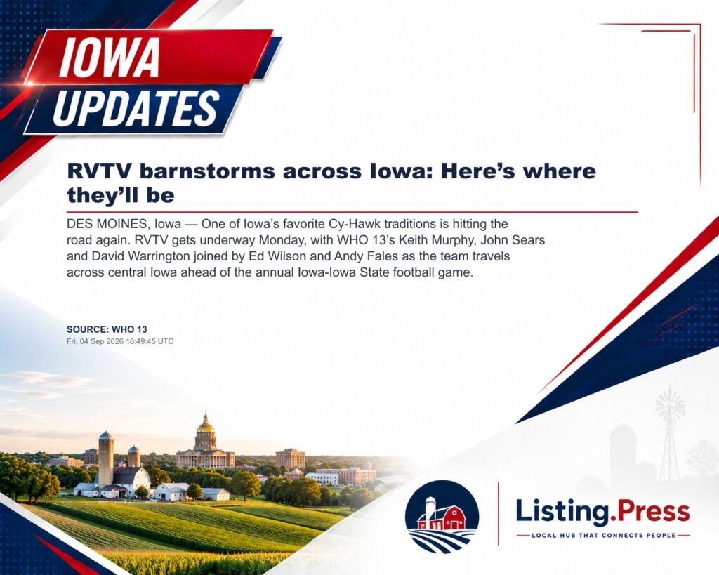 RVTV barnstorms across Iowa: Here’s where they’ll be