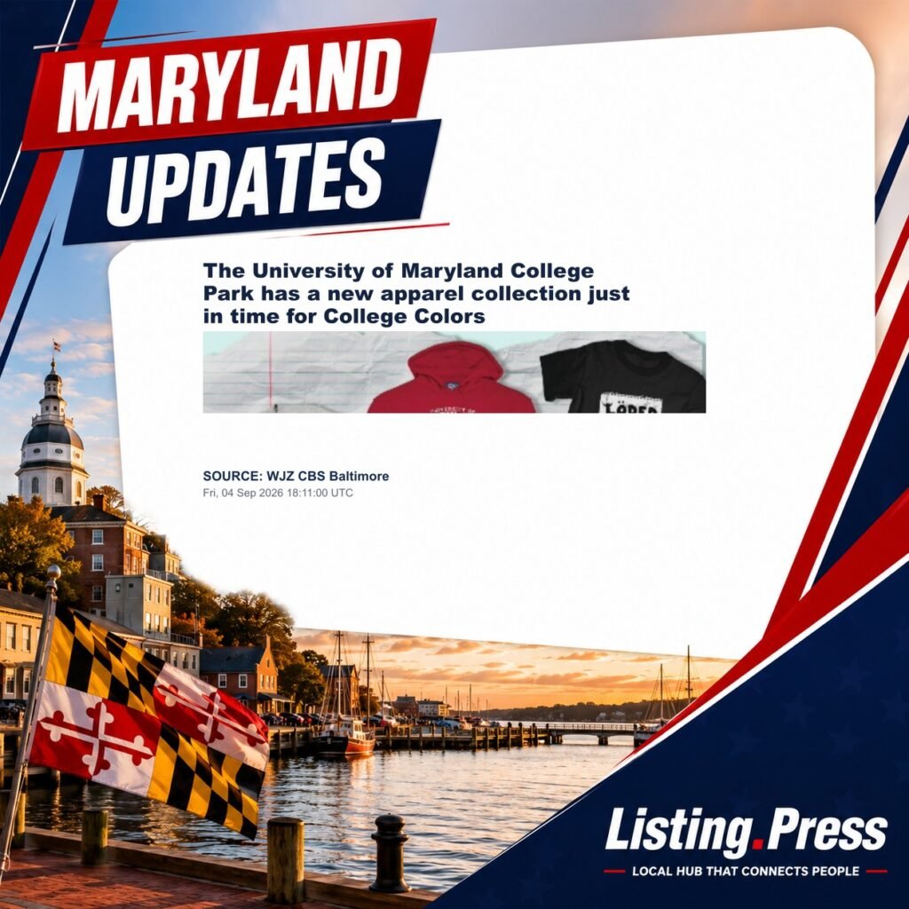 The University of Maryland College Park has a new apparel collection just in time for College Colors