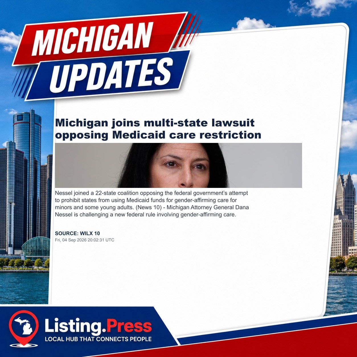 Michigan joins multi-state lawsuit opposing Medicaid care restriction