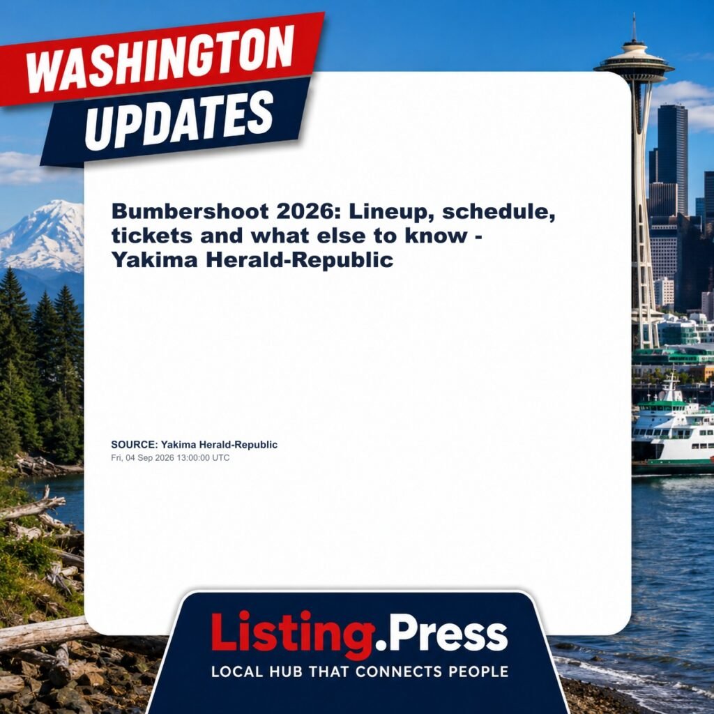 Bumbershoot 2026: Lineup, schedule, tickets and what else to know – Yakima Herald-Republic