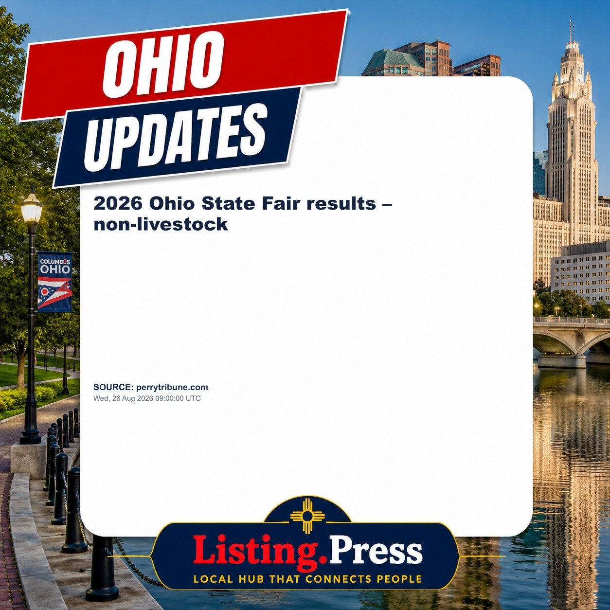 2026 Ohio State Fair results – non-livestock