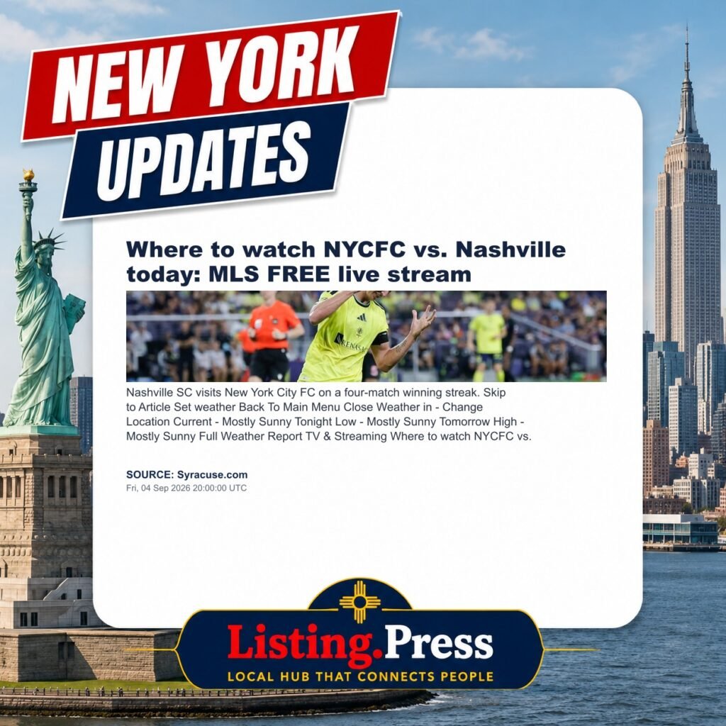 Where to watch NYCFC vs. Nashville today: MLS FREE live stream