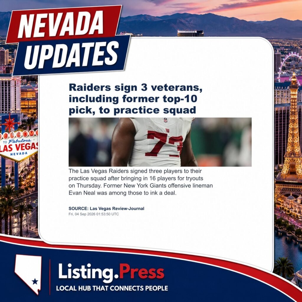 Raiders sign 3 veterans, including former top-10 pick, to practice squad