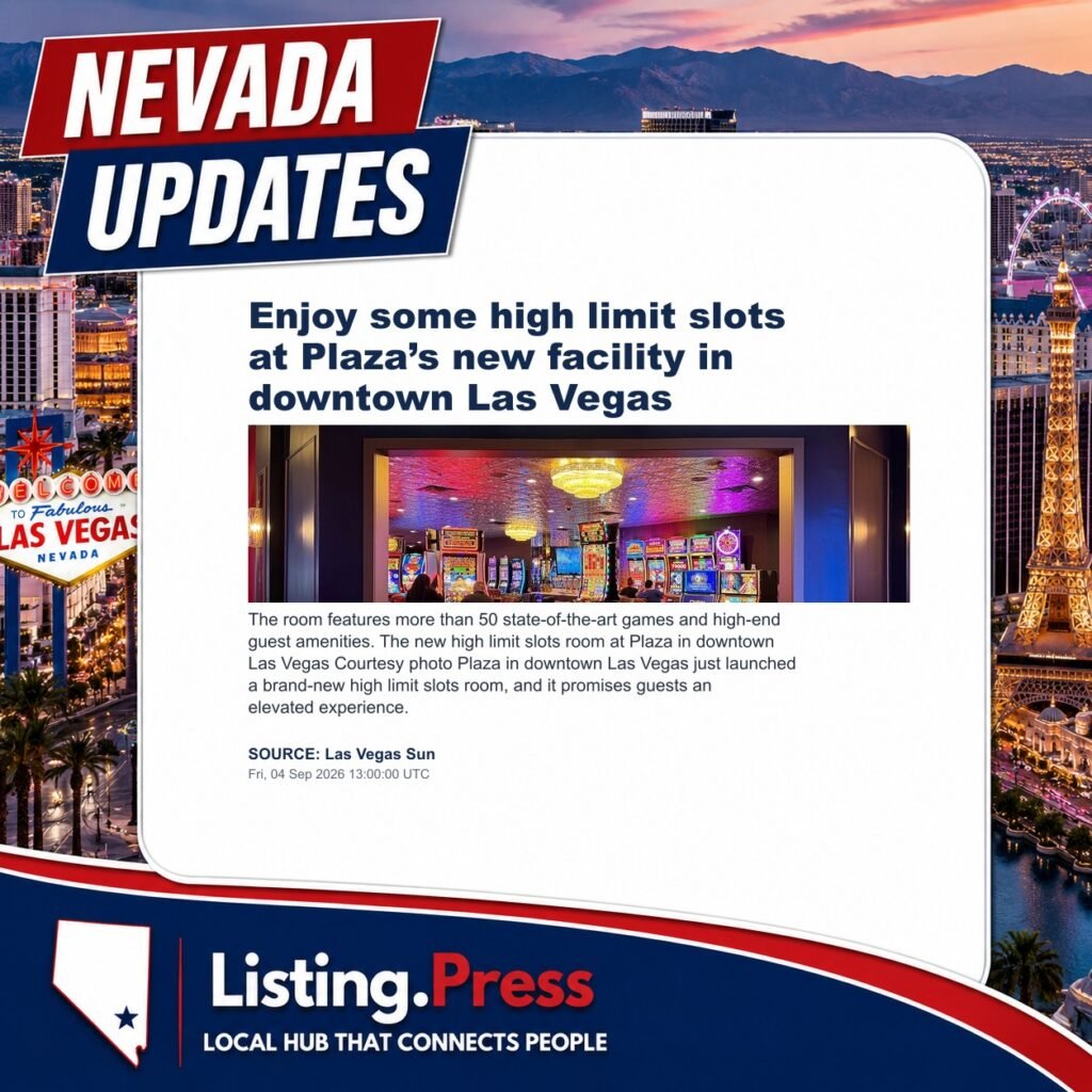 Enjoy some high limit slots at Plaza’s new facility in downtown Las Vegas