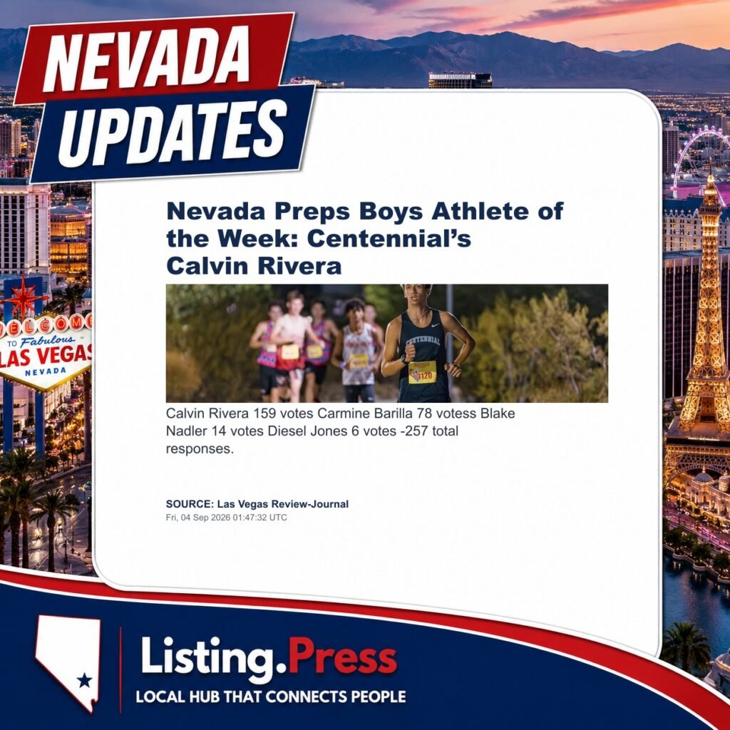 Nevada Preps Boys Athlete of the Week: Centennial’s Calvin Rivera