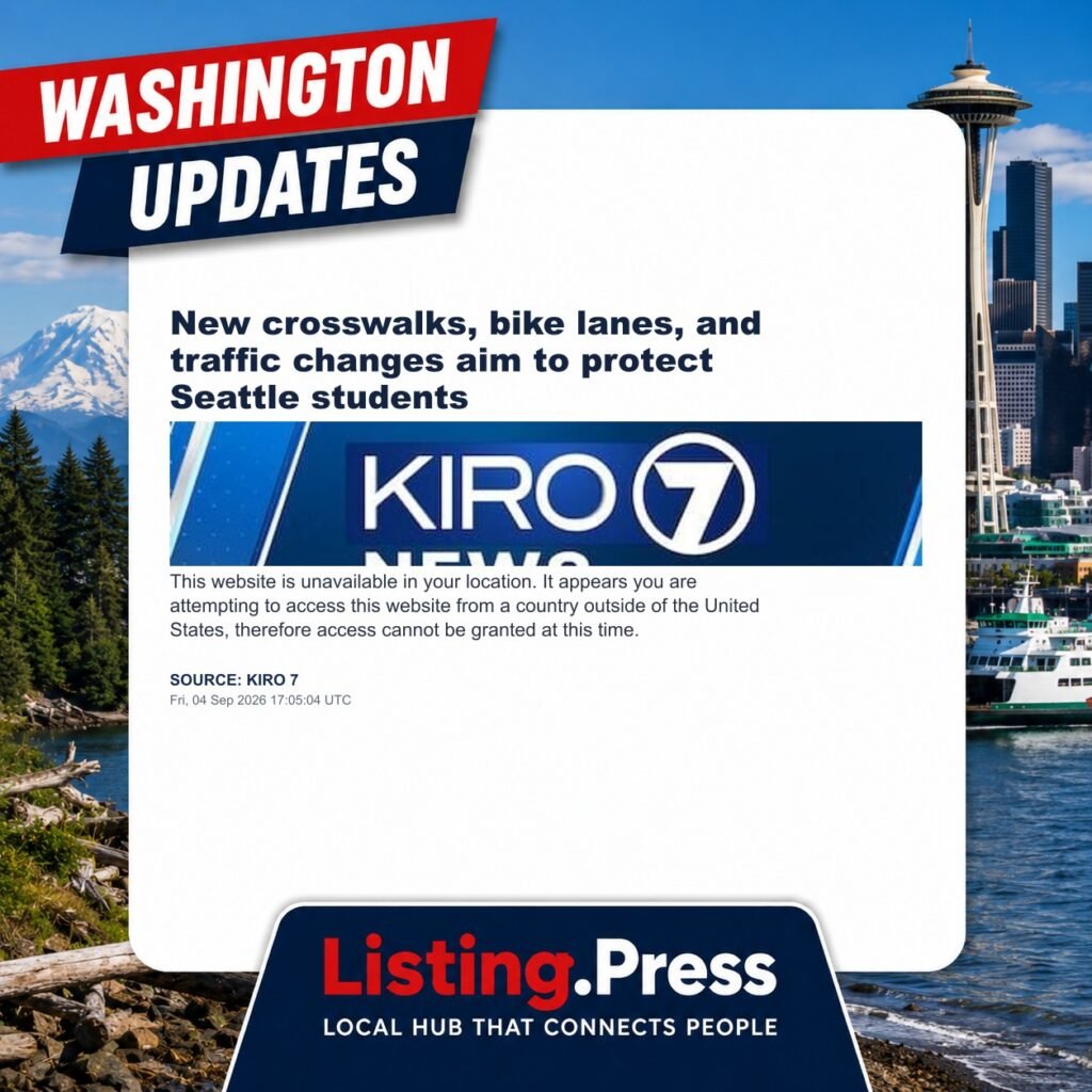 New crosswalks, bike lanes, and traffic changes aim to protect Seattle students