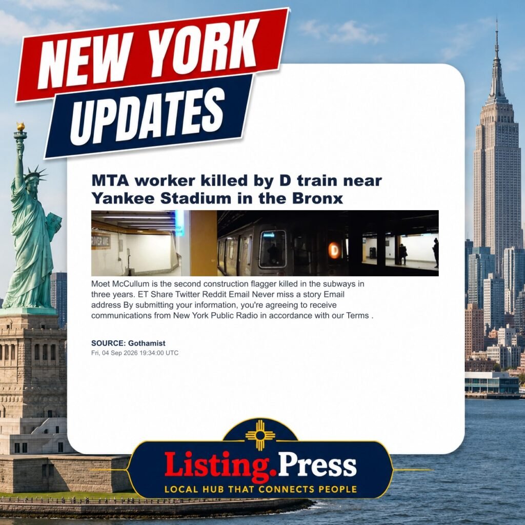 MTA worker killed by D train near Yankee Stadium in the Bronx