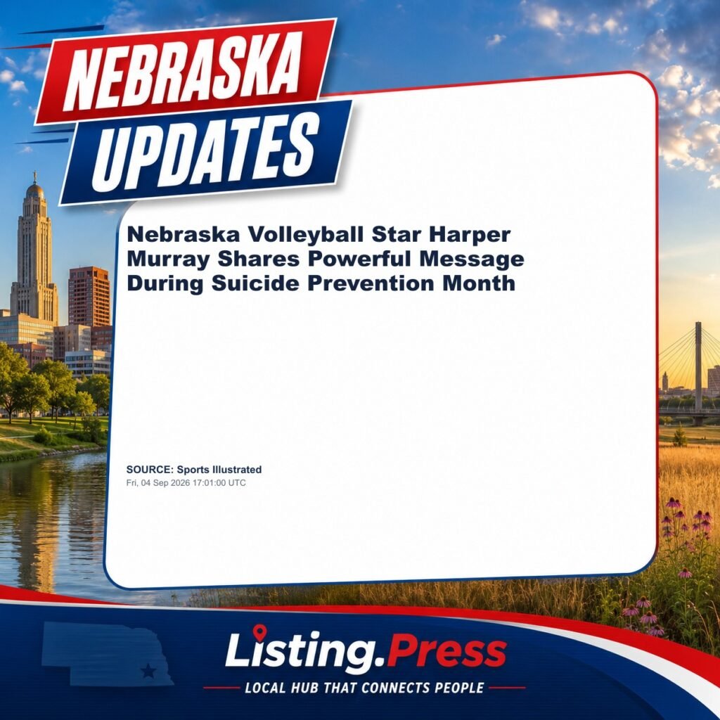 Nebraska Volleyball Star Harper Murray Shares Powerful Message During Suicide Prevention Month