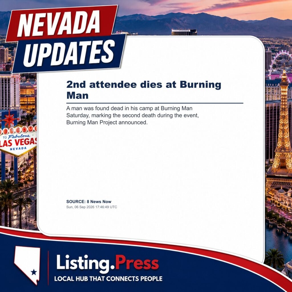 2nd attendee dies at Burning Man