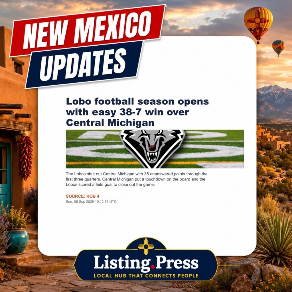 Lobo football season opens with easy 38-7 win over Central Michigan