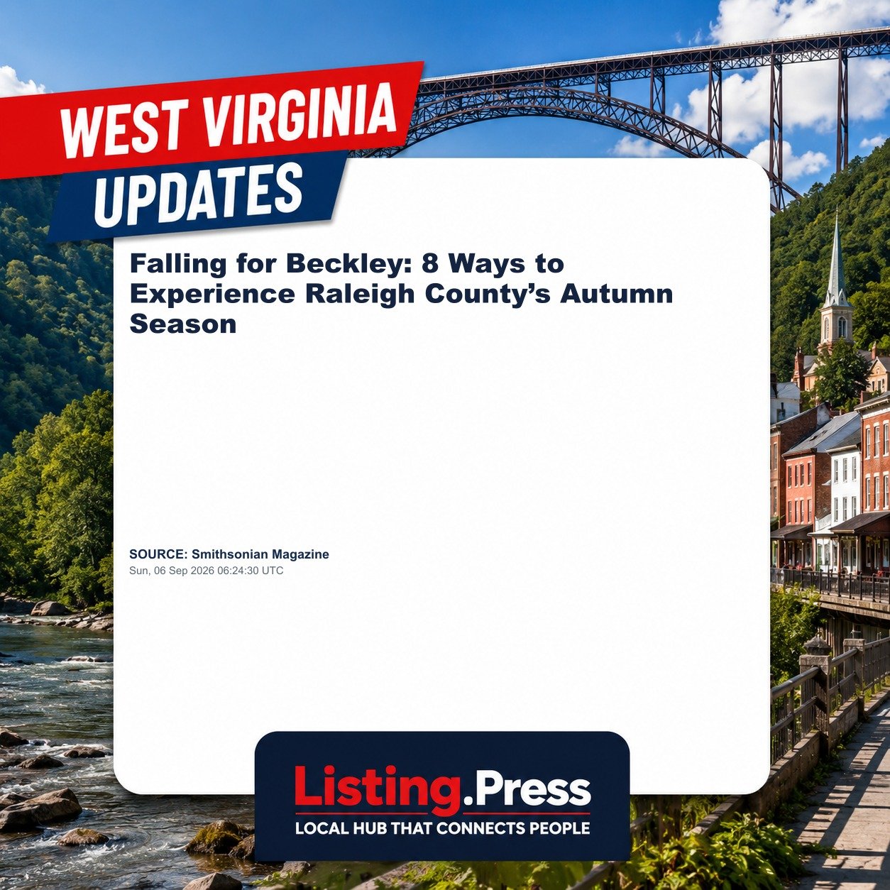 Falling for Beckley: 8 Ways to Experience Raleigh County’s Autumn Season