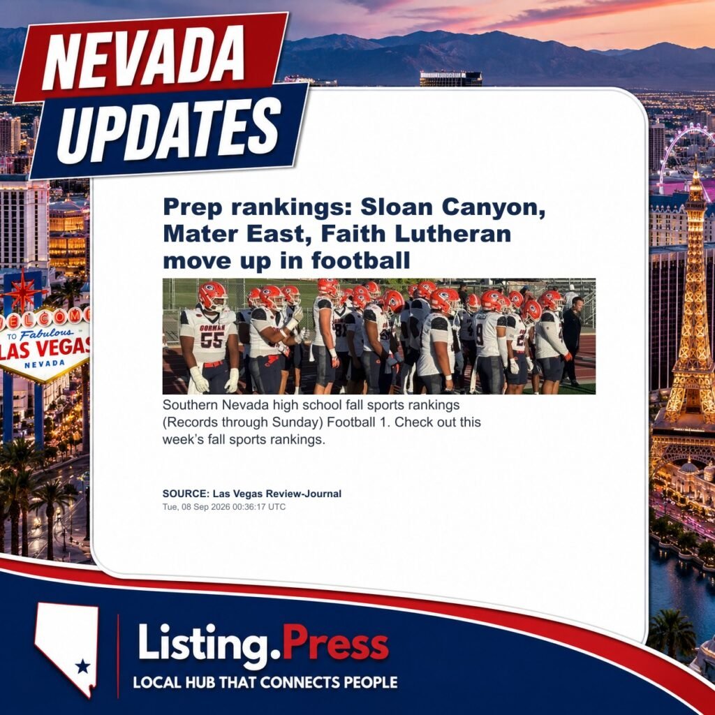 Prep rankings: Sloan Canyon, Mater East, Faith Lutheran move up in football