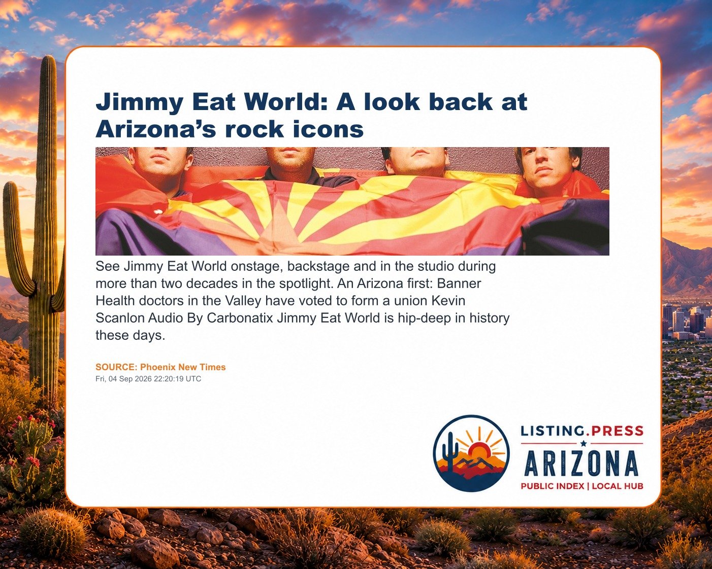 Jimmy Eat World: A look back at Arizona’s rock icons