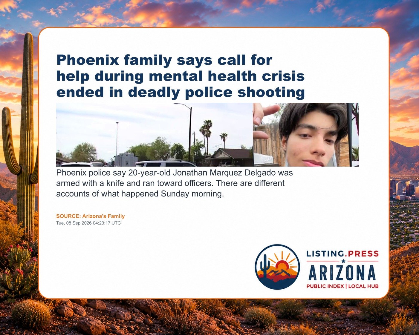 Phoenix family says call for help during mental health crisis ended in deadly police shooting