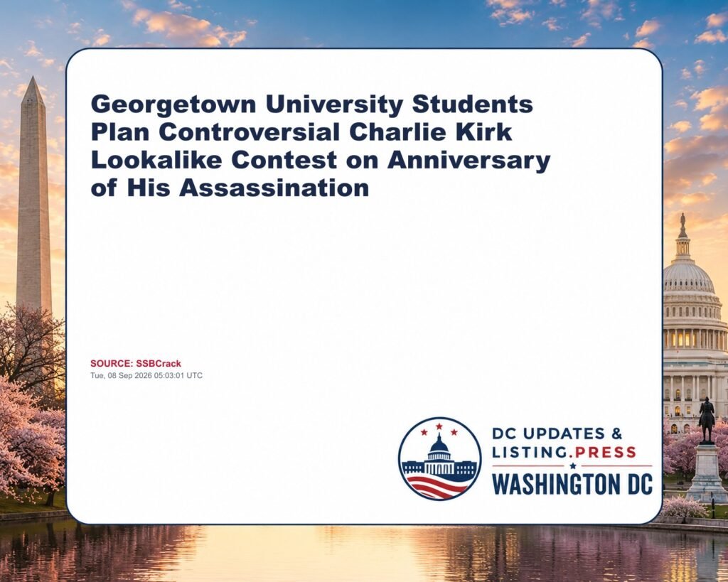 Georgetown University Students Plan Controversial Charlie Kirk Lookalike Contest on Anniversary of His Assassination