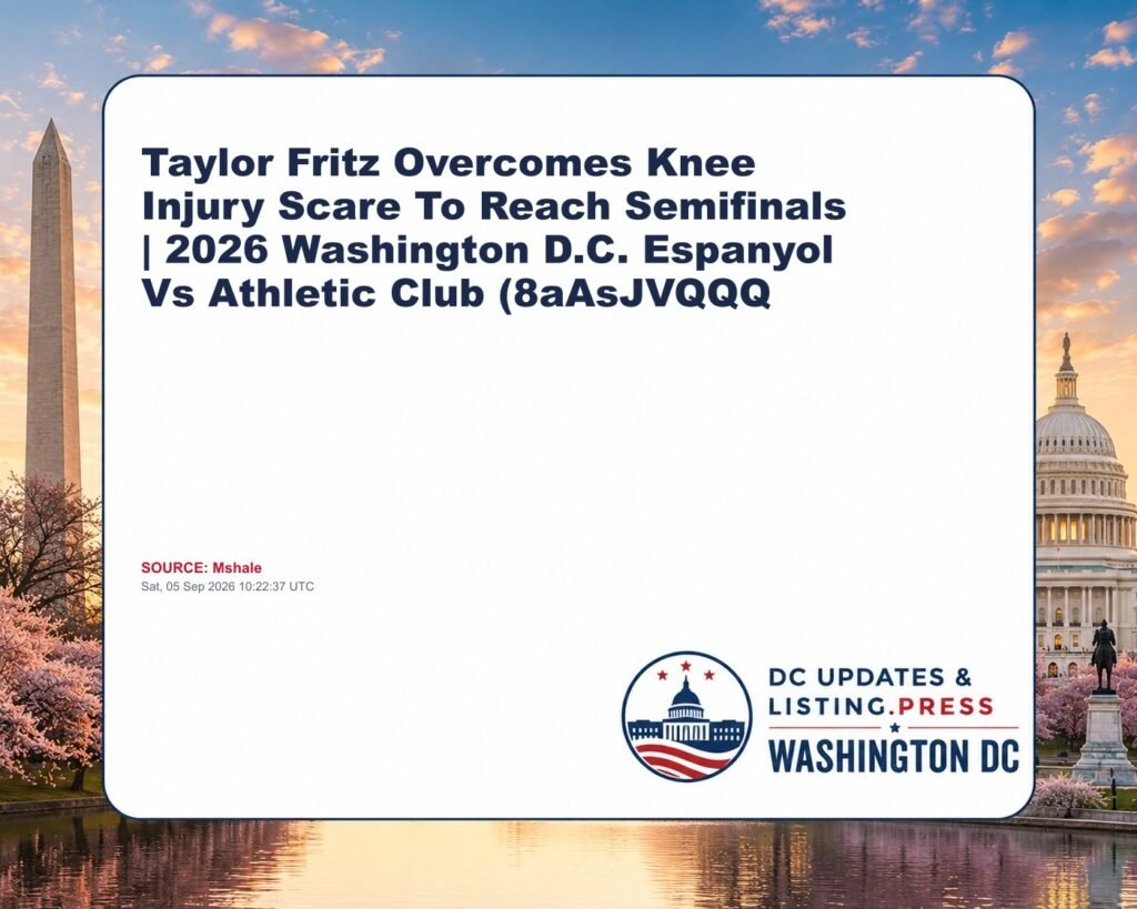 Taylor Fritz Overcomes Knee Injury Scare To Reach Semifinals | 2026 Washington D.C. Espanyol Vs Athletic Club (8aAsJVQQQ