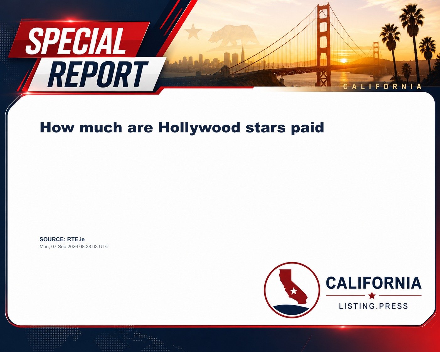 How much are Hollywood stars paid