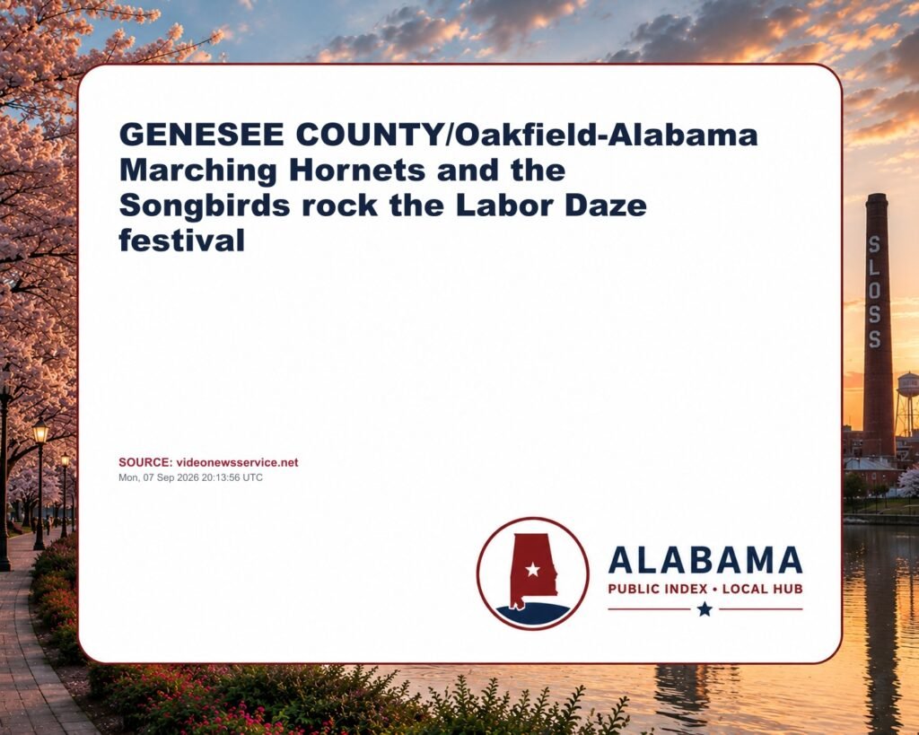 GENESEE COUNTY/Oakfield-Alabama Marching Hornets and the Songbirds rock the Labor Daze festival