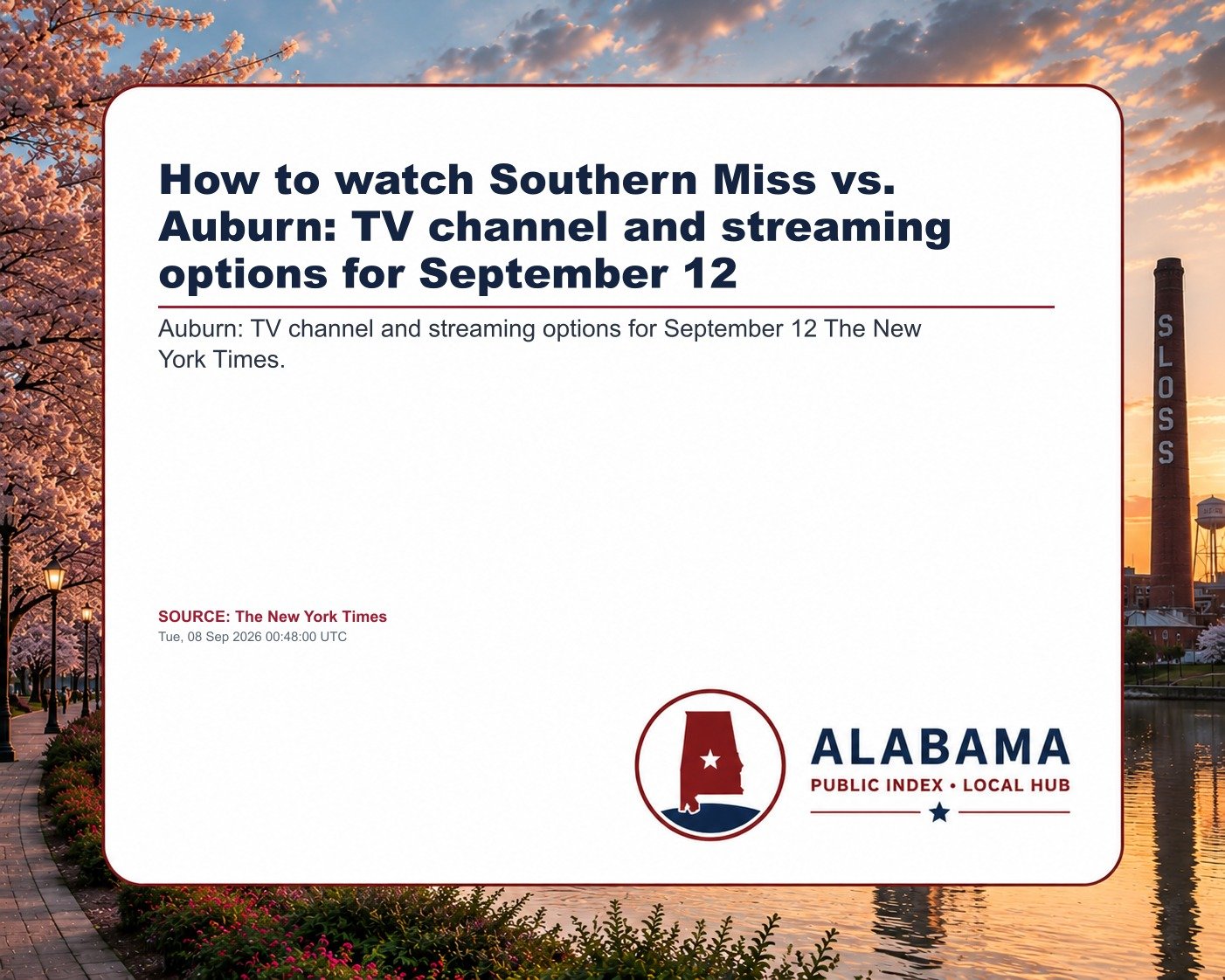 How to watch Southern Miss vs. Auburn: TV channel and streaming options for September 12
