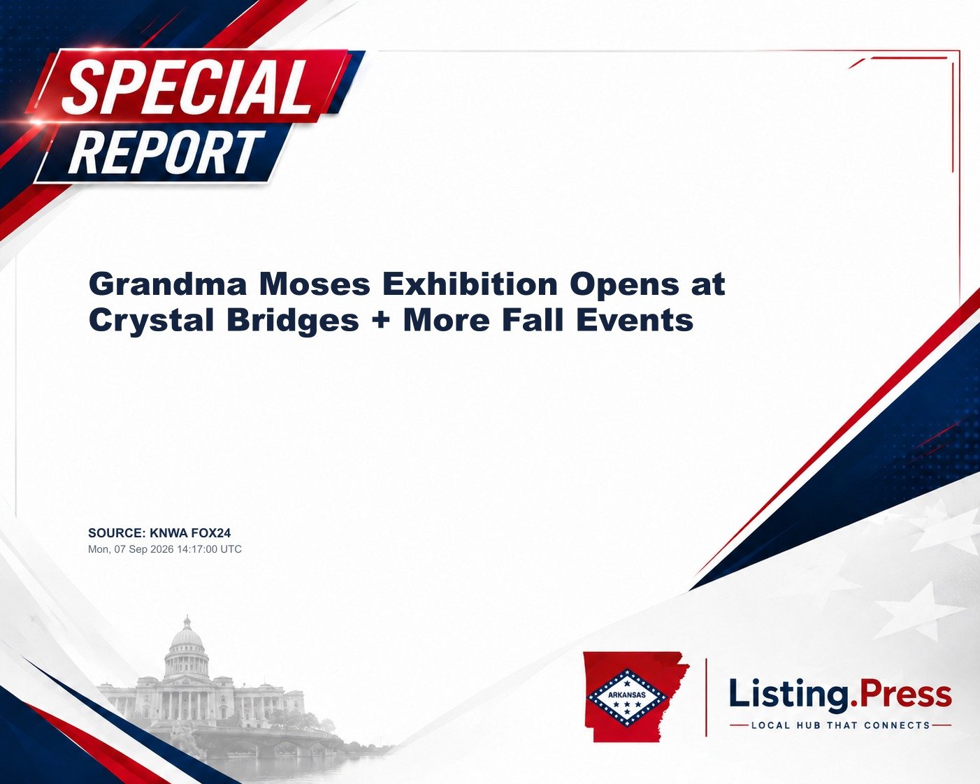 Grandma Moses Exhibition Opens at Crystal Bridges + More Fall Events