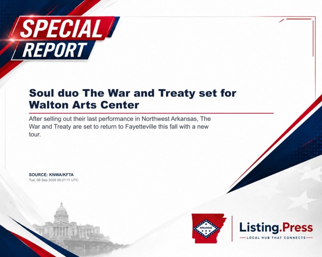 Soul duo The War and Treaty set for Walton Arts Center