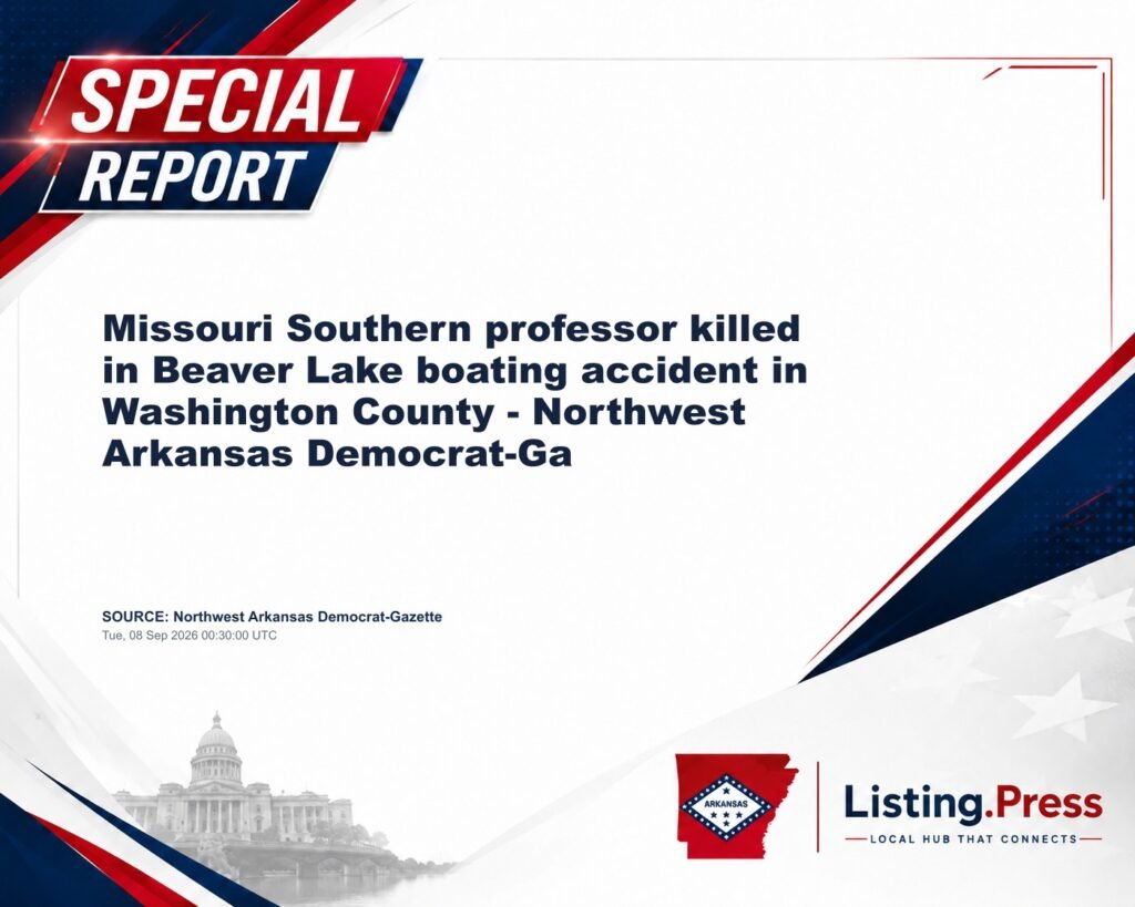 Missouri Southern professor killed in Beaver Lake boating accident in Washington County – Northwest Arkansas Democrat-Ga