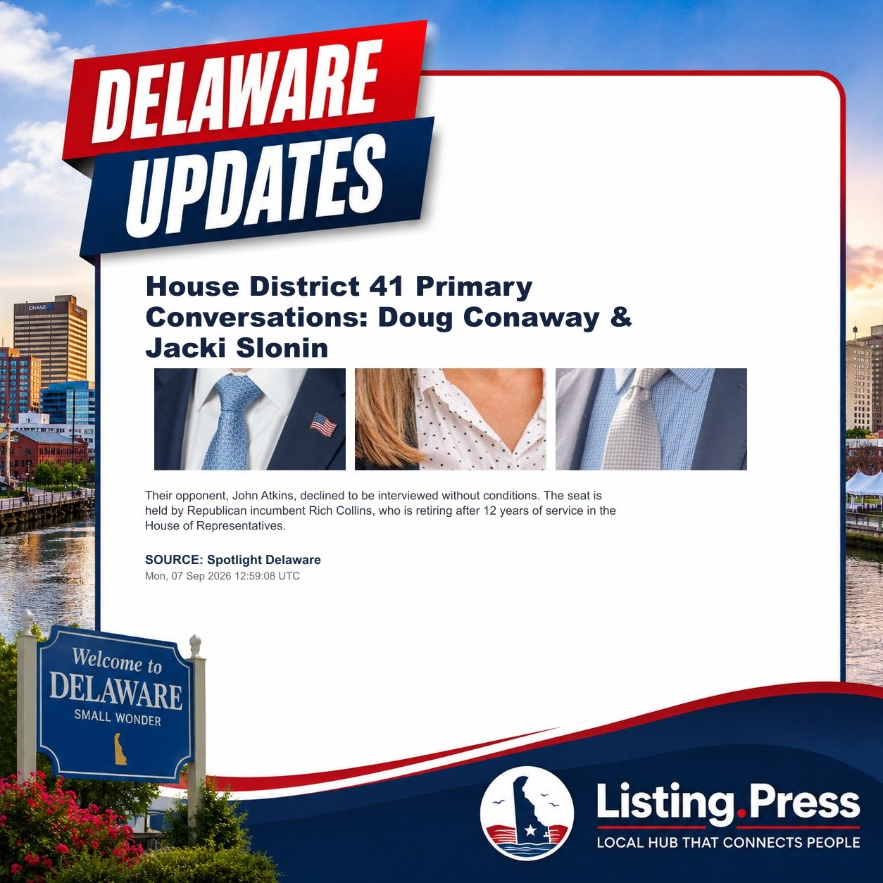 House District 41 Primary Conversations: Doug Conaway & Jacki Slonin