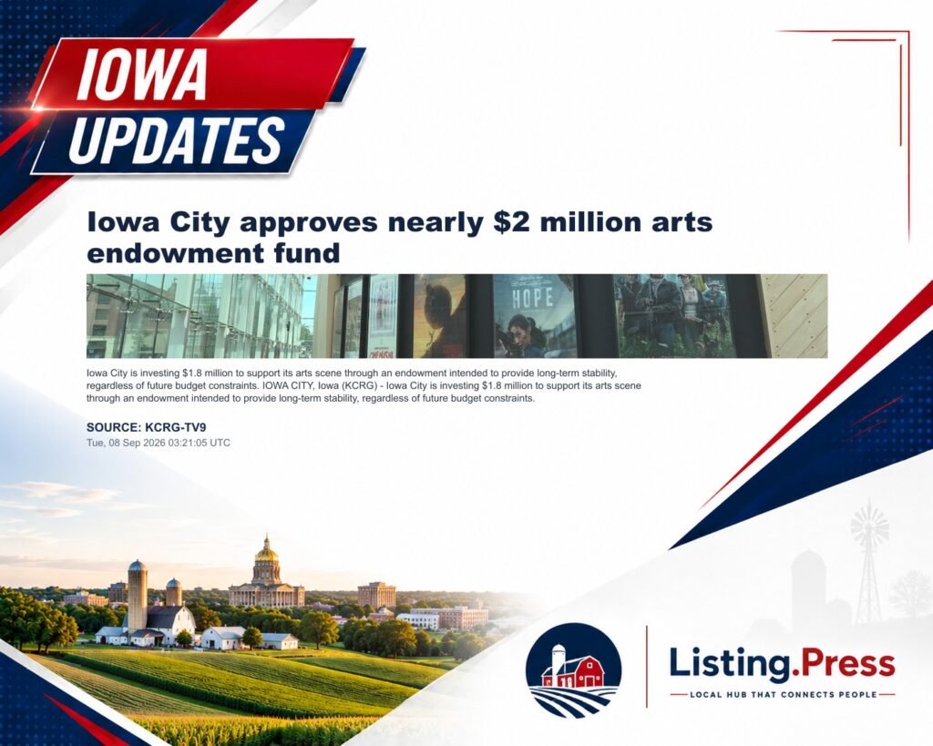 Iowa City approves nearly $2 million arts endowment fund