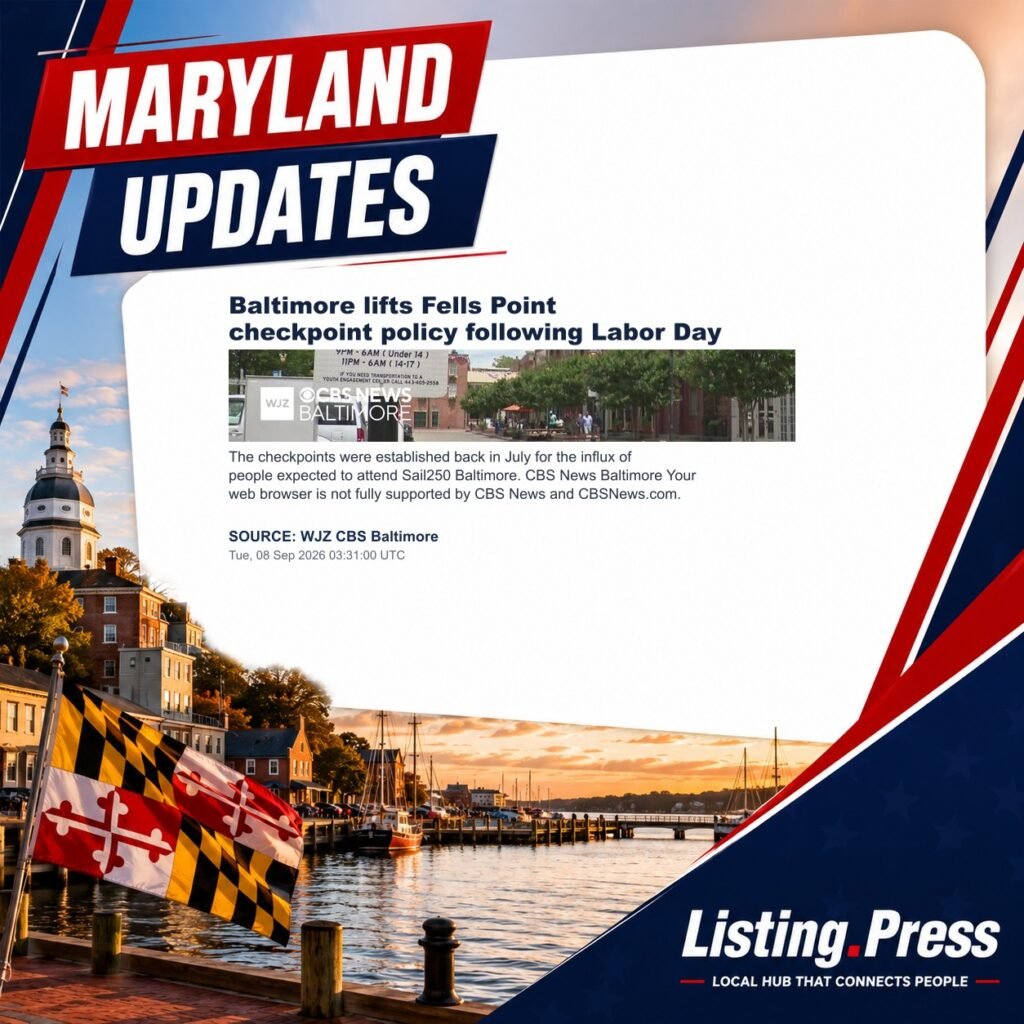 Baltimore lifts Fells Point checkpoint policy following Labor Day