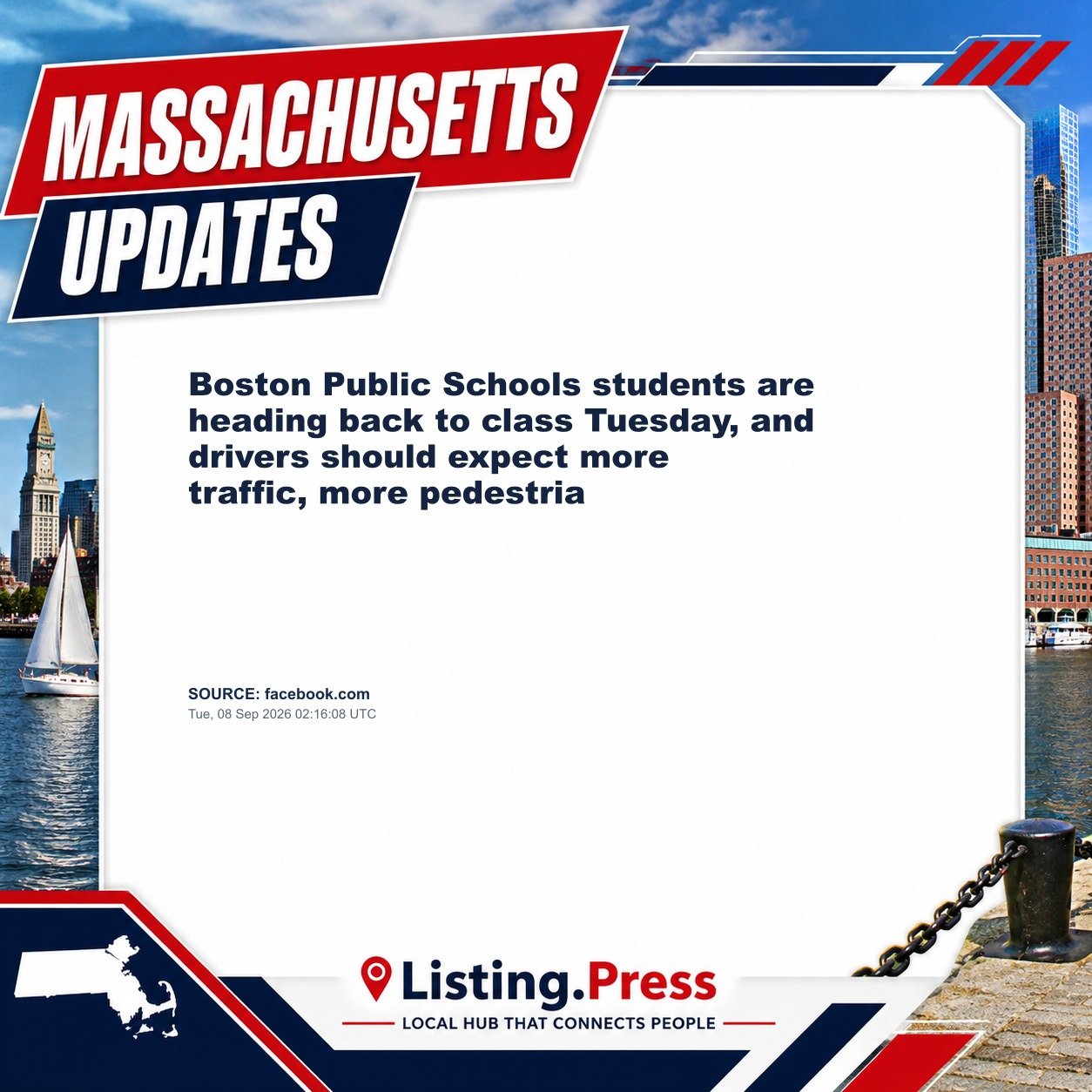 Boston Public Schools students are heading back to class Tuesday, and drivers should expect more traffic, more pedestria