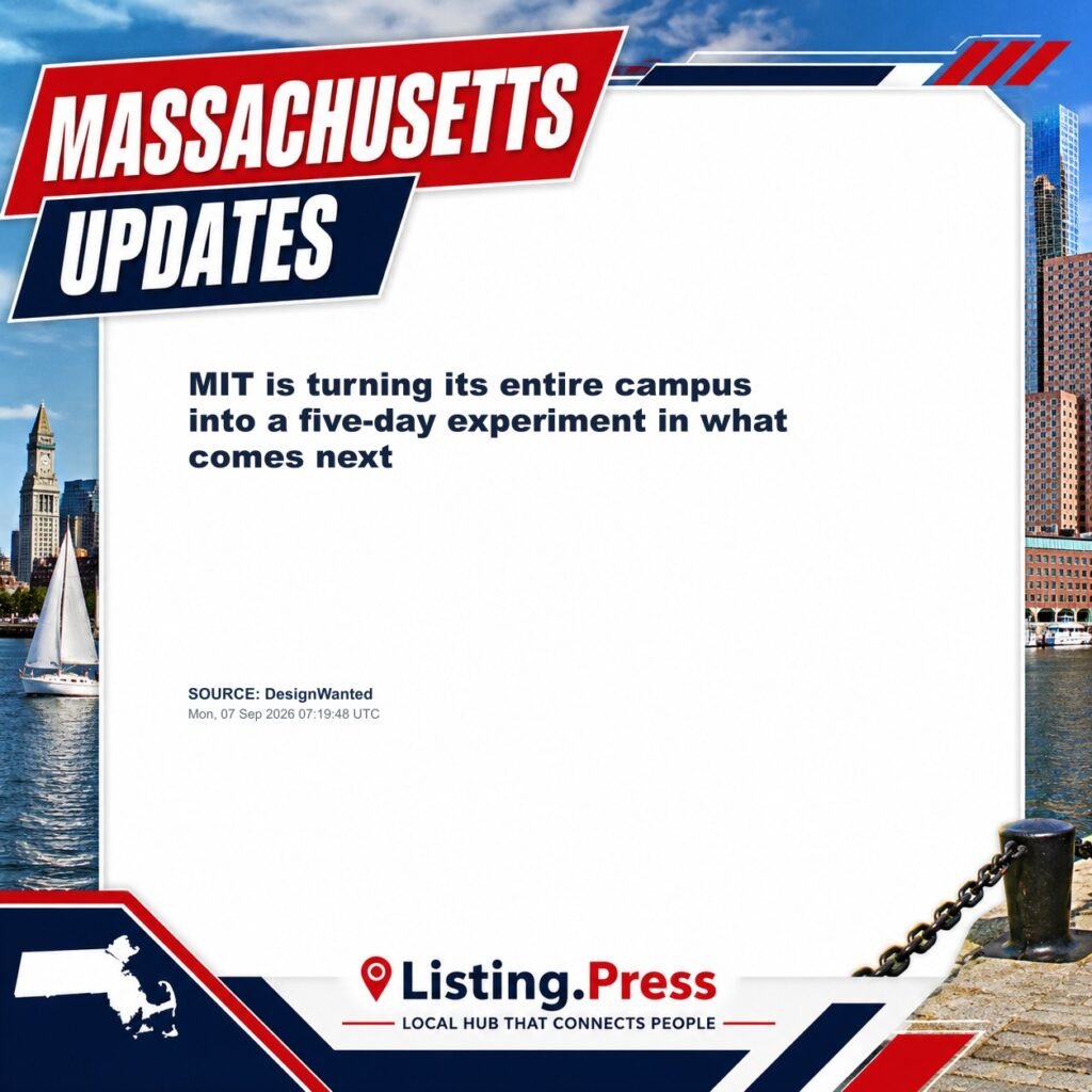 MIT is turning its entire campus into a five-day experiment in what comes next