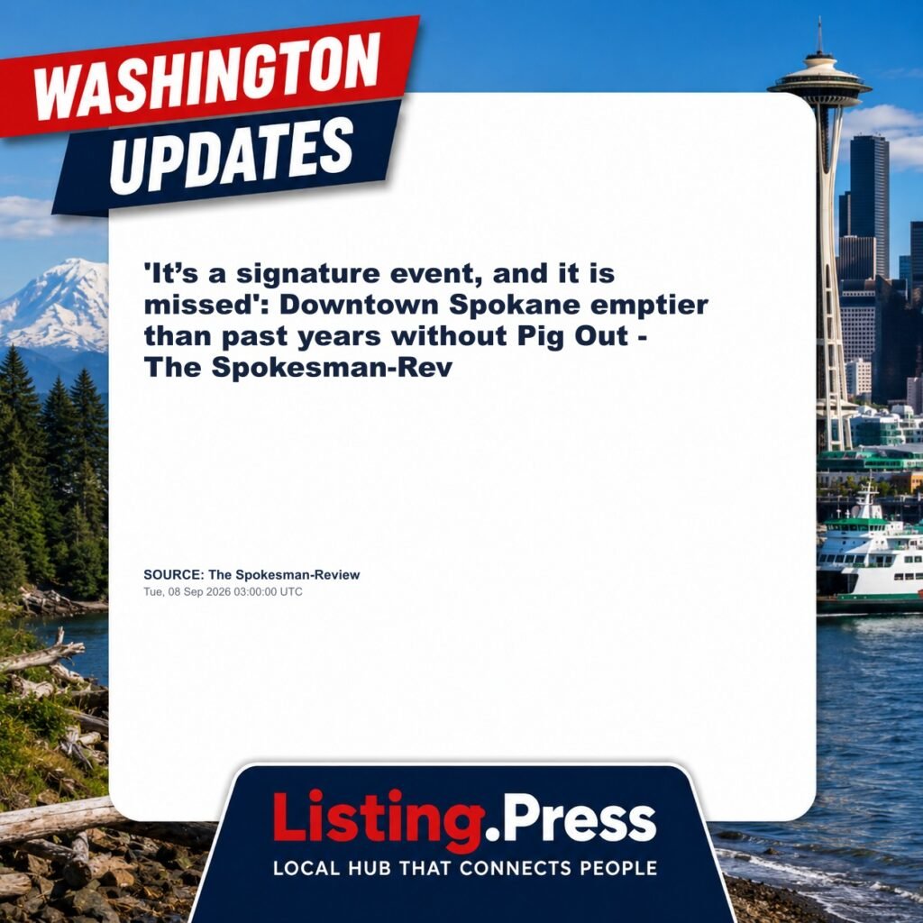 ‘It’s a signature event, and it is missed’: Downtown Spokane emptier than past years without Pig Out – The Spokesman-Rev